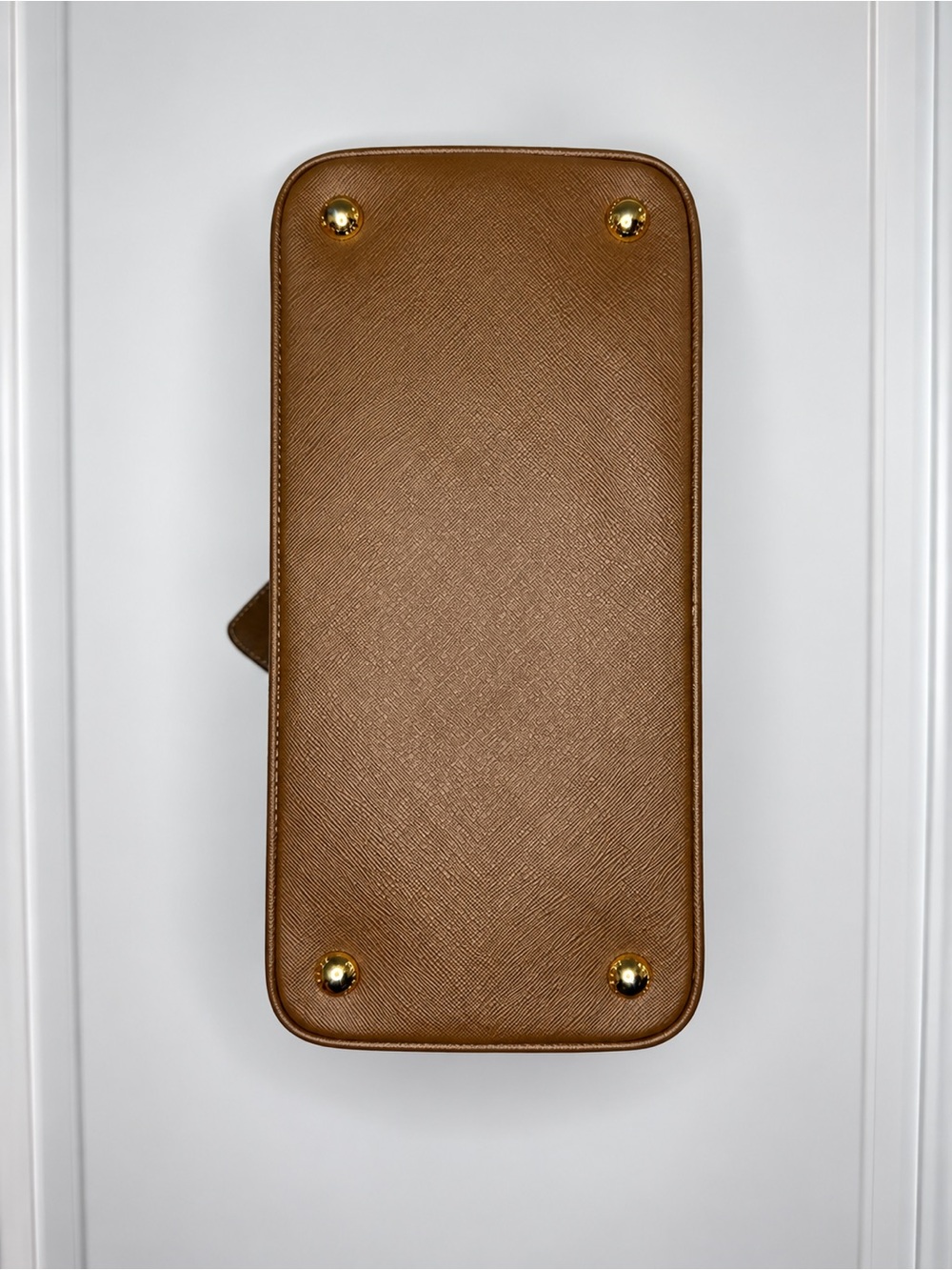 Prada Brown Saffiano Lux Satchel (Camel) - Picture 3 of 8
